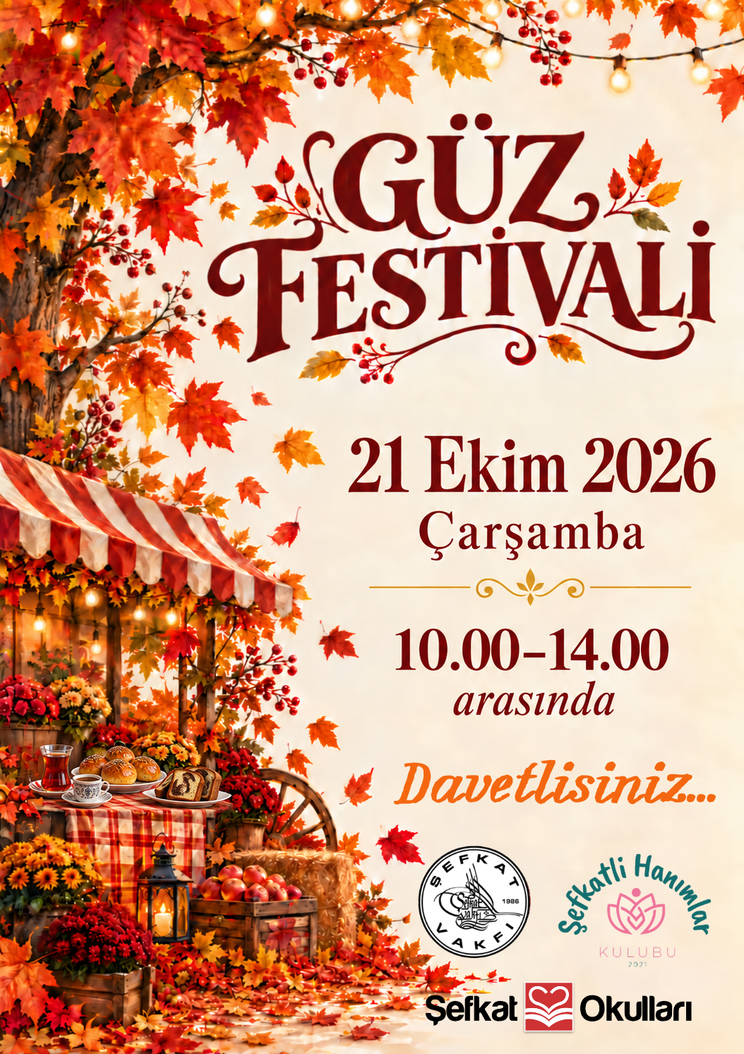 21 Ekim 2026 Çarşamba, saat 10.00 ile 14.00 arasında